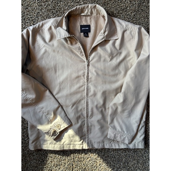 Pierre Cardin Other - Pierre Cardin‎ Mens Tan Full Zip Harrington Windbreaker Jacket Tan XL
